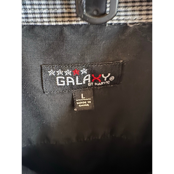 Galaxy by Harvic Black Button Down Casual Shirt Large - Picture 2 of 7